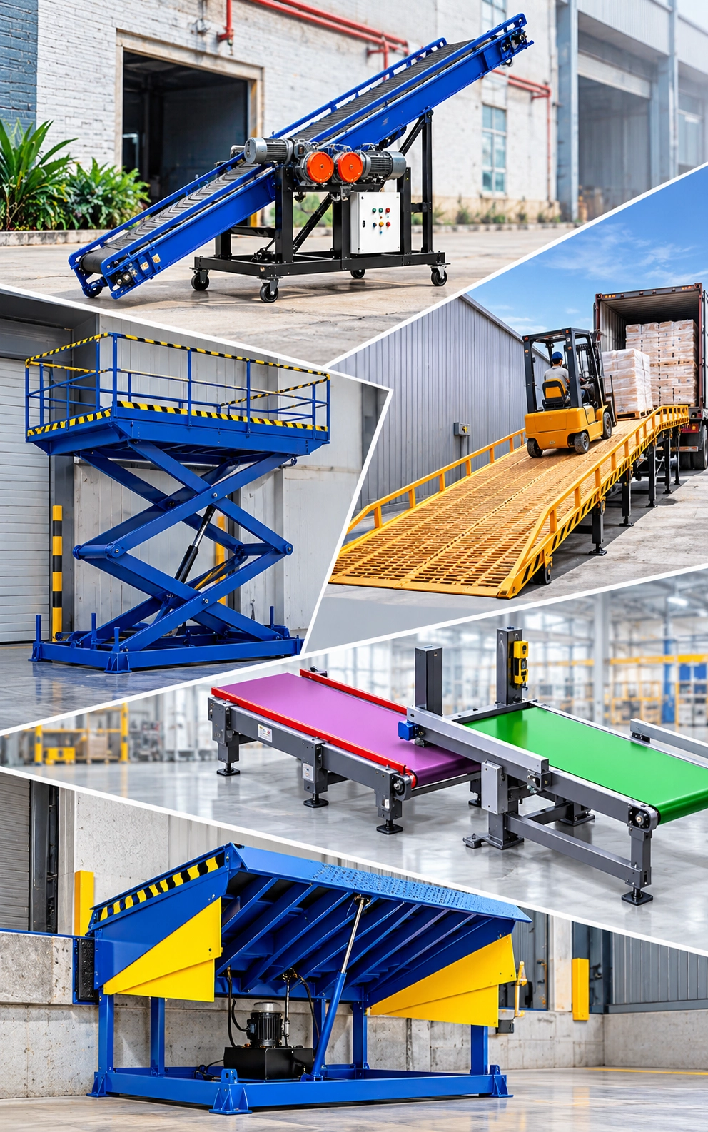 Industrial material-handling equipment moving fabricated steel sections